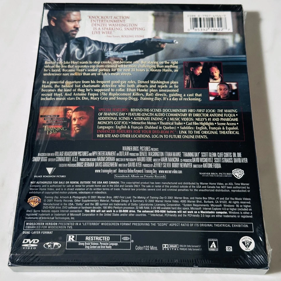 Training Day - DVD - New / Sealed Snap Case - Denzel Washington - Image 2 of 4