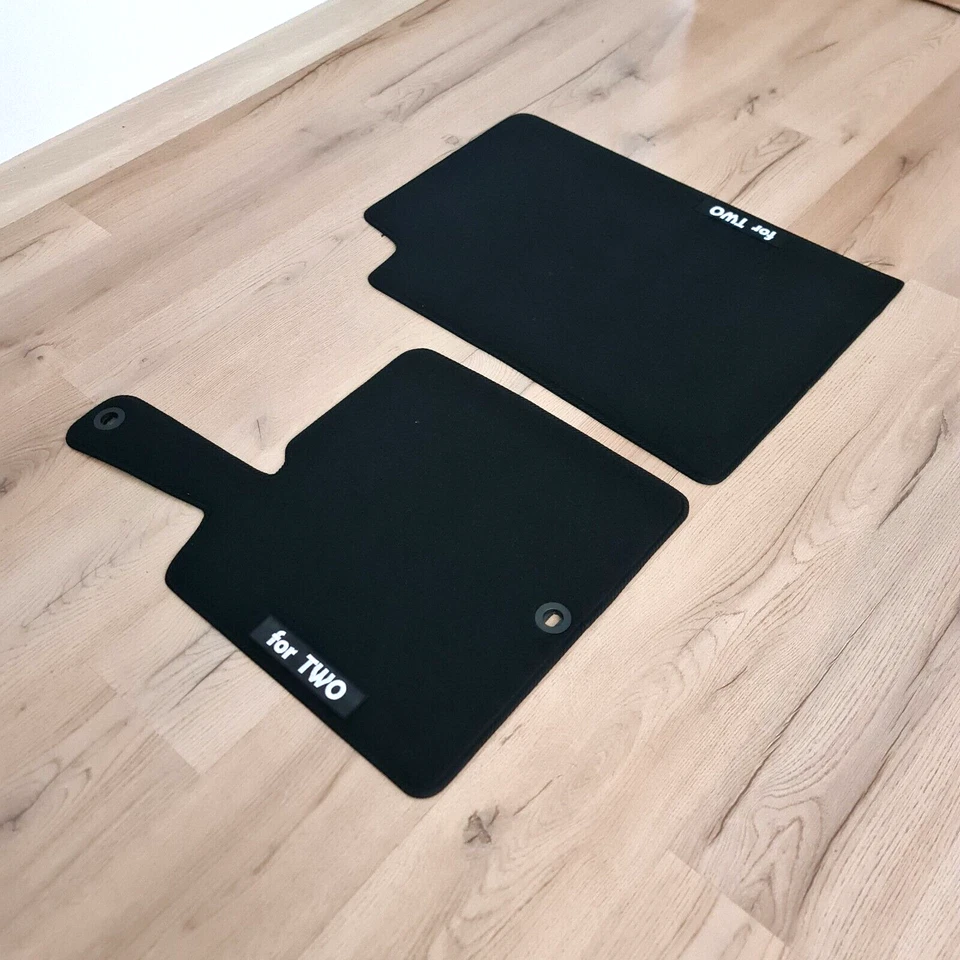 Alfombrillas delanteras de terciopelo para Smart para dos revestimientos impermeables 1998-2006 Foto 4 de 4