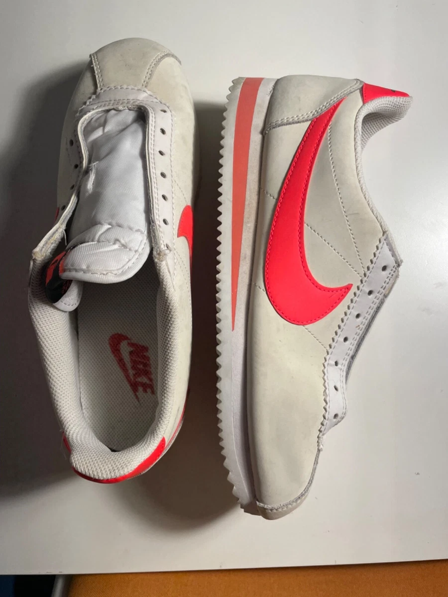 nike classic cortez womens platinum tint bright crimson size 9 eBay