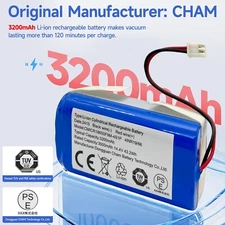 Shark RVBAT850 Battery for R75, R85, RV850, R87, RV871, S87, RV851WV (2 Prongs)