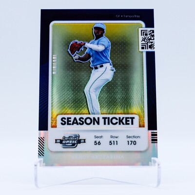 2021 Optic Contenders Season Ticket Randy Arozarena Gold /10 #32