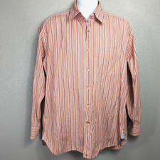 Tommy Hilfiger Shirt Large Mens Long Sleeve Button Up Multicolor Dress Casual