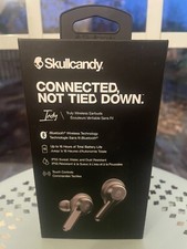 SKULLCANDY 80 Black Indy Truly Wireless Bluetooth Earbuds NEW NIB
