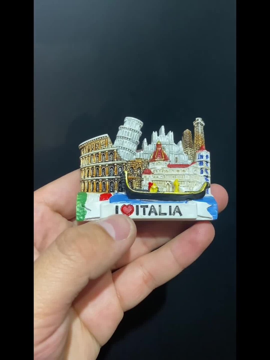 3D Venice Italy Refrigerator Magnet - Handmade Resin Travel Souvenir For Fridge Decor
