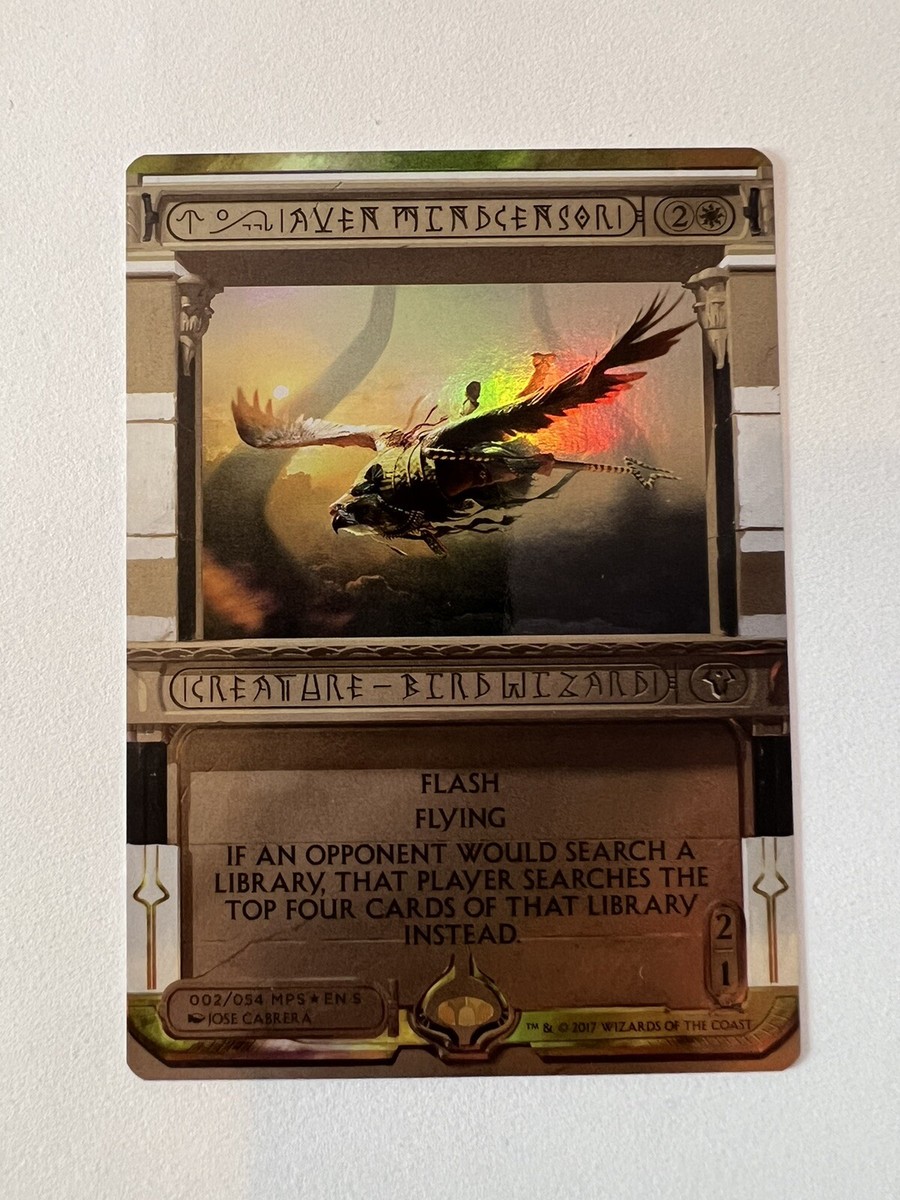MTG Masterpiece Series: Amonkhet Invocations Aven Mindcensor Foil NM Card