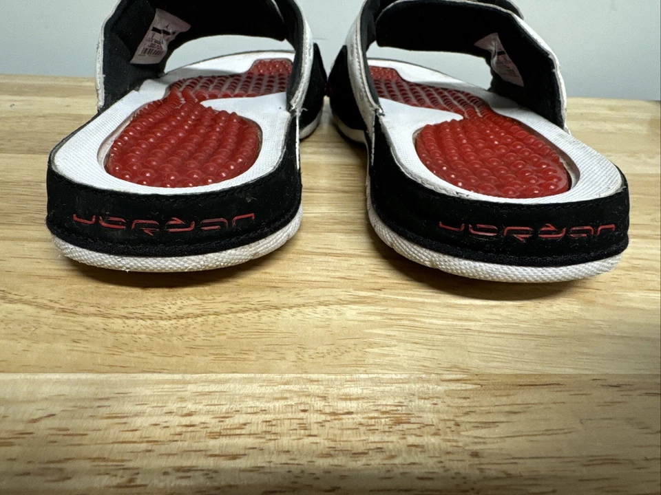 Air Jordan Hydro 13 He Got Game Retro Slides Blanco Rojo Negro 684915-106 Hombre’s 8 Foto 4 de 4