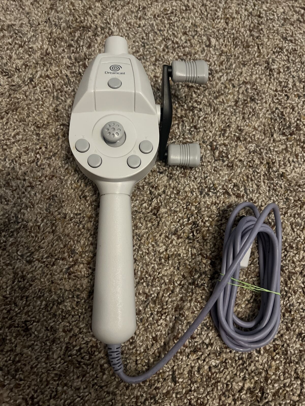 Official Sega Dreamcast Fishing Rod Controller HKT-8700 ASCII TESTED