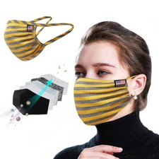 Reusable Washable Double Layer Cloth Face Cover Masks Men Women-"Made by USA"