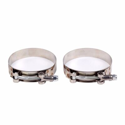 2PC 1.5'' (44-51mm) Stainless Steel T Bolt Clamp Turbo Intake Silicone Hose Clamp