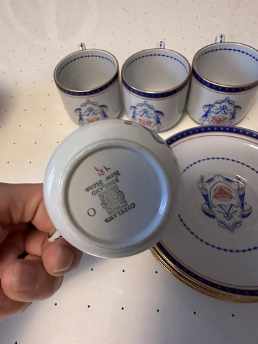 Copeland Spode Independence New Stone Eagle 4 Cups And 5 Plates - Picture 3 of 7