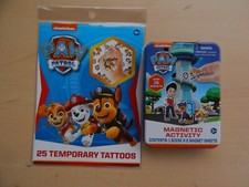 PAW PATROL SET Magnetic Activity and Tattoos NICKELODEON