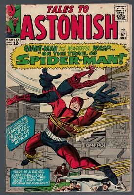 Marvel comics Tales To Astonish 57  FN- 5.5 Spiderman Antman classic cover 1964