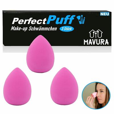 PerfectPuff Make Up Schwämmchen Schminkschwamm Puderpuff Beauty Schwamm [3er]