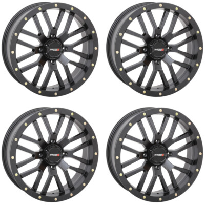 4 ATV/UTV Wheels Set 14in System 3 ST-3 Matte Black 4/110 5+2 VIK | eBay
