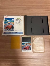 PC Engine Out Run Hu boxed manual Japan B1