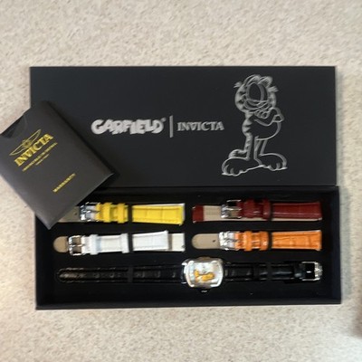 Invicta Garfield limited edition watch with 5 leather bands 