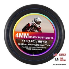 Heavy Duty 4mm Thick Motorcycle Inner Tube Replacement, 110 120 /90-19