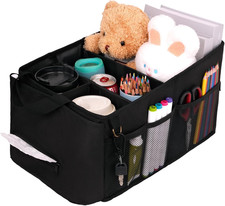 Backseat Car Organizer Car Caddy Passenger Seat Organizer for Kids Collapsible
