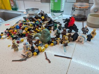 LEGO Bulk Lot Minifigures & Parts Inc star wars Jabba R2 D2 Chewbacca