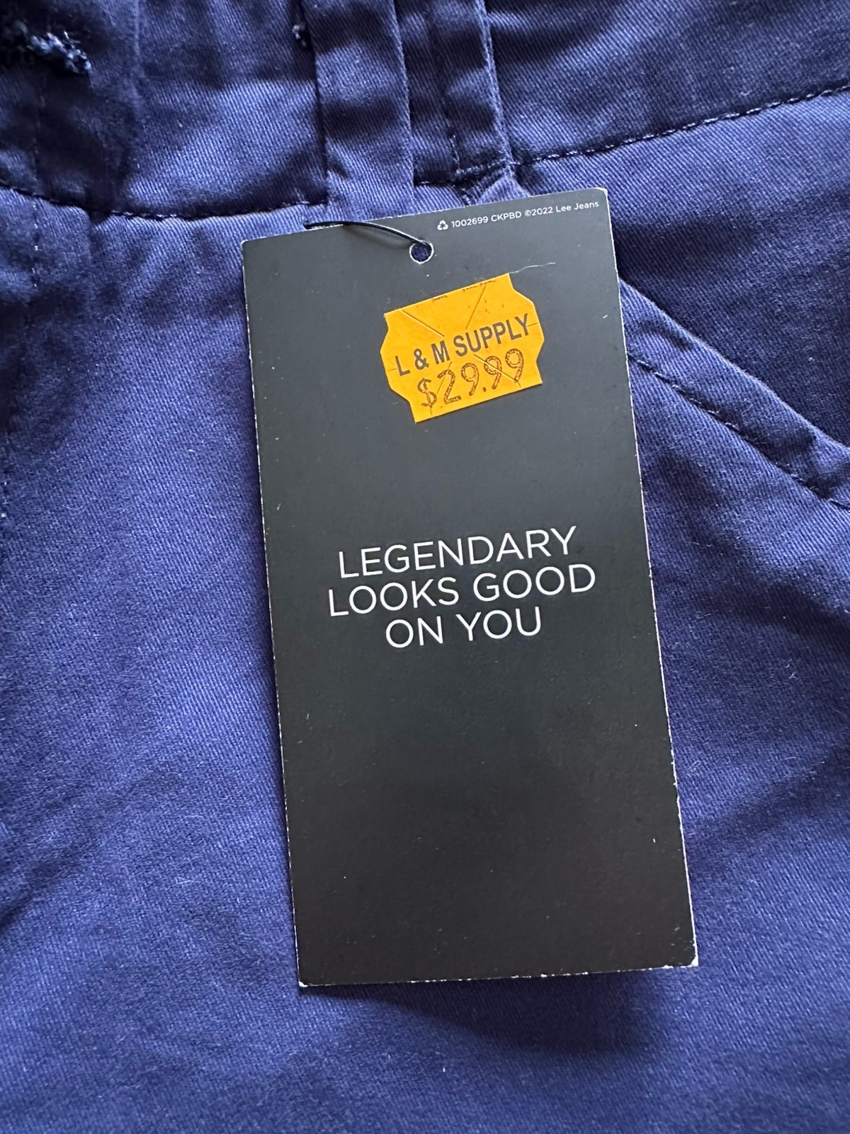 NWT Women’s Lee Navy Bermuda Shorts 8M,2 Front Pockets,2back Pockets,Belt Loops thumbnail 3