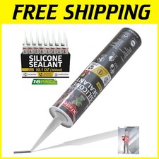 Industrial-Grade Black Silicone Sealant 16-Pack