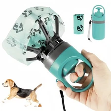 Portable Claw Poop Scooper with Bag Dispenser Commode picker for S/ M/ L Dogs US