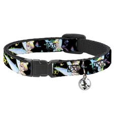 Cat Collar Breakaway with Bell Glowing Tinker Bell Poses/Butterflies  Flowers B