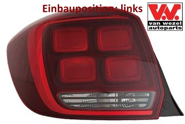 VAN Wezel 1508931 Heckleuchte Links RüCklicht Hecklicht RüCkleuchte FüR Dacia-image