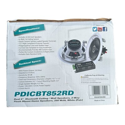 Speaker System Pyle Pdicbt852rd Pyle PDICBT852RD Bluetooth