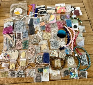 Jewelry Making Supplies Lot Beads Glass Metal Wooden Pearl 9