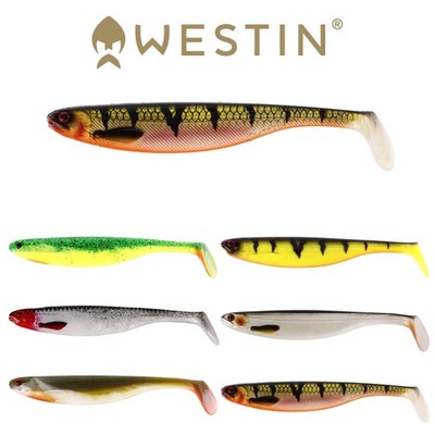 Westin Shadteez Slim 7,5cm / 3g - 4 Stück - Gummifisch Barsch Zander Hecht Köder