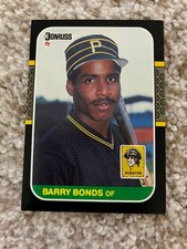 BARRY BONDS ROOKIE 1987 DONRUSS #361 PITTSBURGH PIRATES RC BASEBALL CARD. rookie card picture