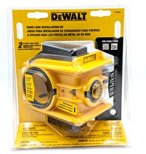 DEWALT Door Lock Installation Kit With 2 Hole Saws (Fast, Accurate, Easy To Use)