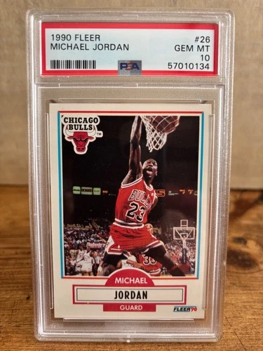 1990 Fleer #26 Michael Jordan PSA 10 GEM Mint HOF Chicago Bulls GOAT