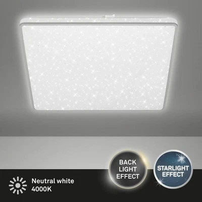 Deckenleuchte Briloner LED 24W Deckenlampe 37x37cm Sternenhimmel - Bild 1 von 4