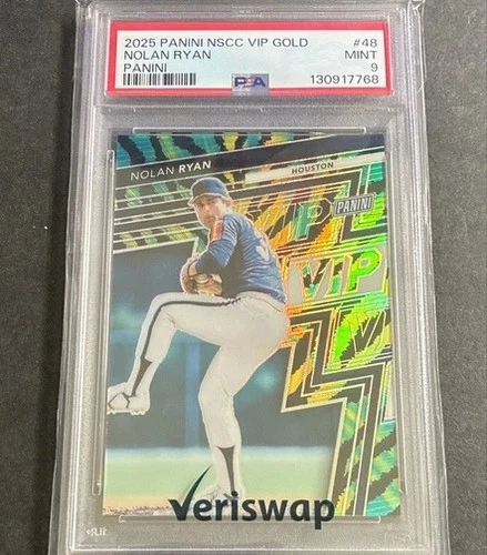 2025 Panini National Convention Vip Gold Pack - Nolan Ryan #48 Panini PSA 9