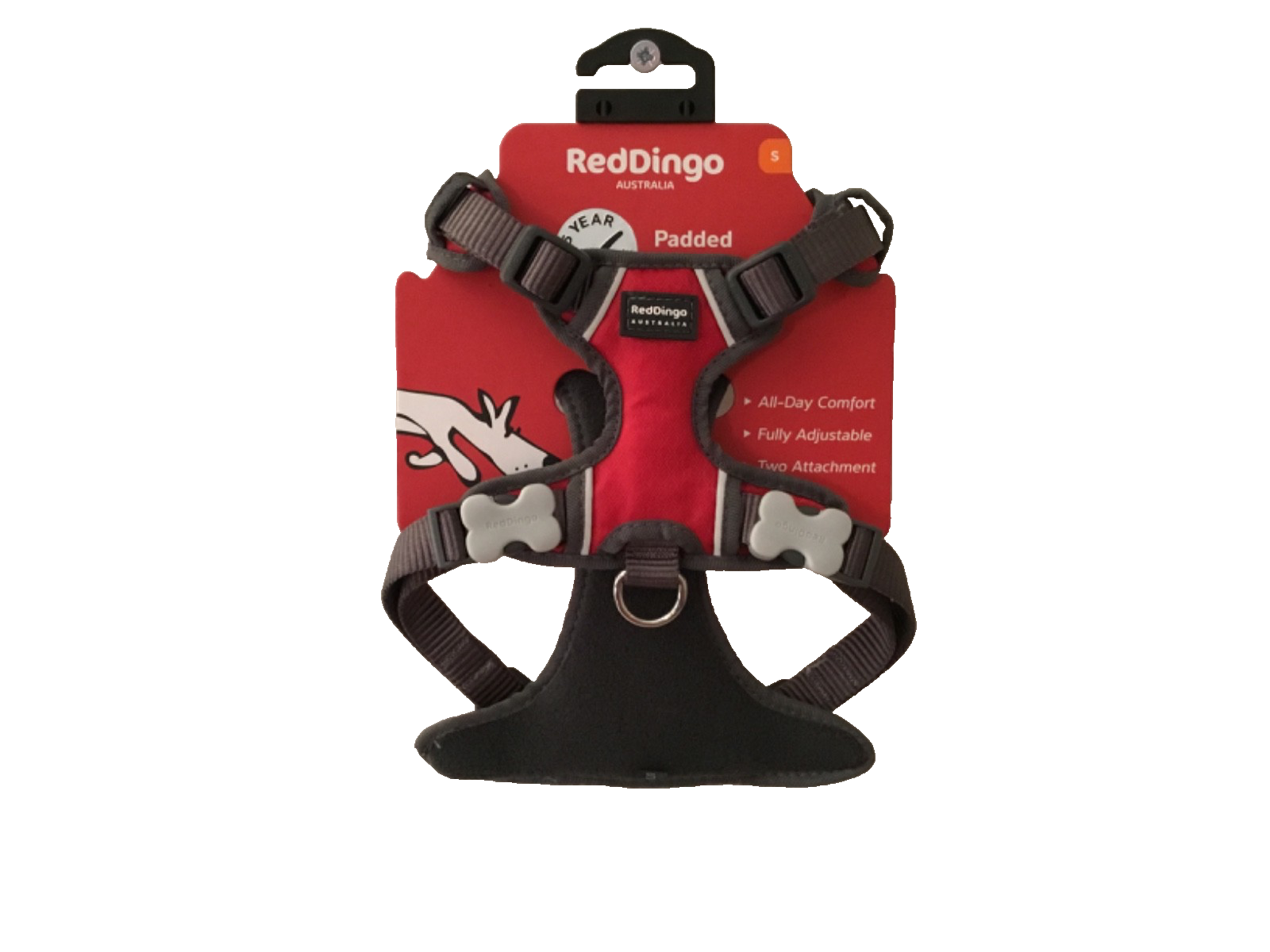 Red Dingo Padded Dog Harness - Red; Small