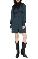 Sanctuary Women's Into The Night Satin Dress Green Size 0