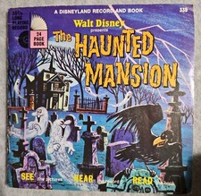 Disney The Haunted Mansion Record and Book Set 1970 339 7in Vinyl 33rpm VG+