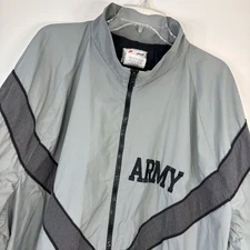 ARMY IPFU Jacket Men’s XXL Gray JWOD Skilcraft Windbreaker Vented Full Zip