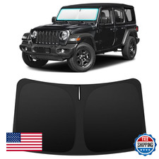 INSAUTO Sun Shade for Jeep Wrangler JL 2018-2026 Custom Fit Windshield Protector
