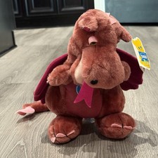 NWT Vtg 1983 Dakin Nature Babies DUNCAN DRAGON Red Plush Stuffed Animal