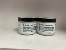 Lot Of 2 Duke Cannon News Anchor Forming Hair Cream 4oz Strong Hold Matte Finish