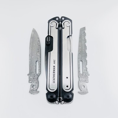 [USA STOCK] VG10 Damascus Blade Replacement for Leatherman Multi-Tool, 60+ HRC