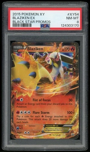 2015 Pokémon Blaziken EX XY54 Black Star Promo NM-MT PSA 8