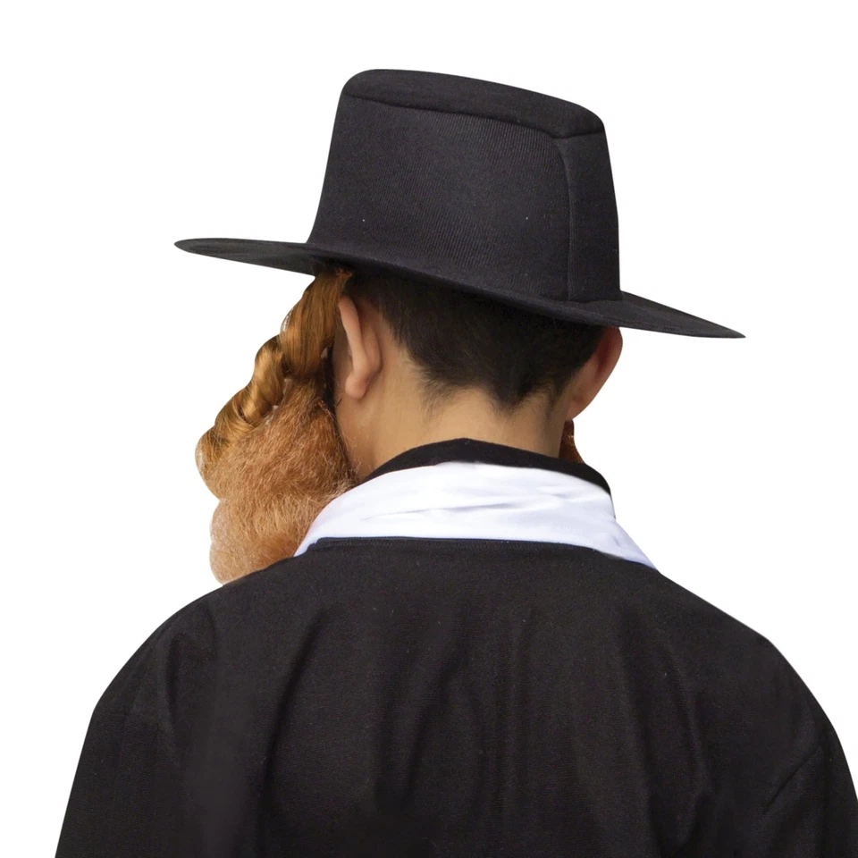 Disfraz de rabino para hombre talla grande negro 6'2" 300 libras adulto Halloween vestido elegante Foto 4 de 4