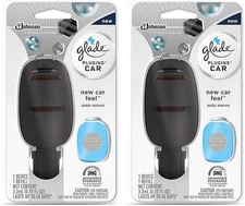 Glade PlugIns Car Air Freshener Starter Kit New Car Feel Adjust Scent Plug 2 PK