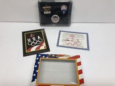 Vintage 1996 Atlanta Olympics Official Classic Collector 3 Pc Pin Set NOS