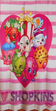 Shopkins Shower Curtain Fabric 72in x 72in Girls Kids Bathroom