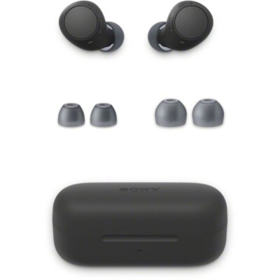 Sony Complete Wireless Bluetooth Kopfhörer WF-C510 Farbe Schwarz mit Hülle